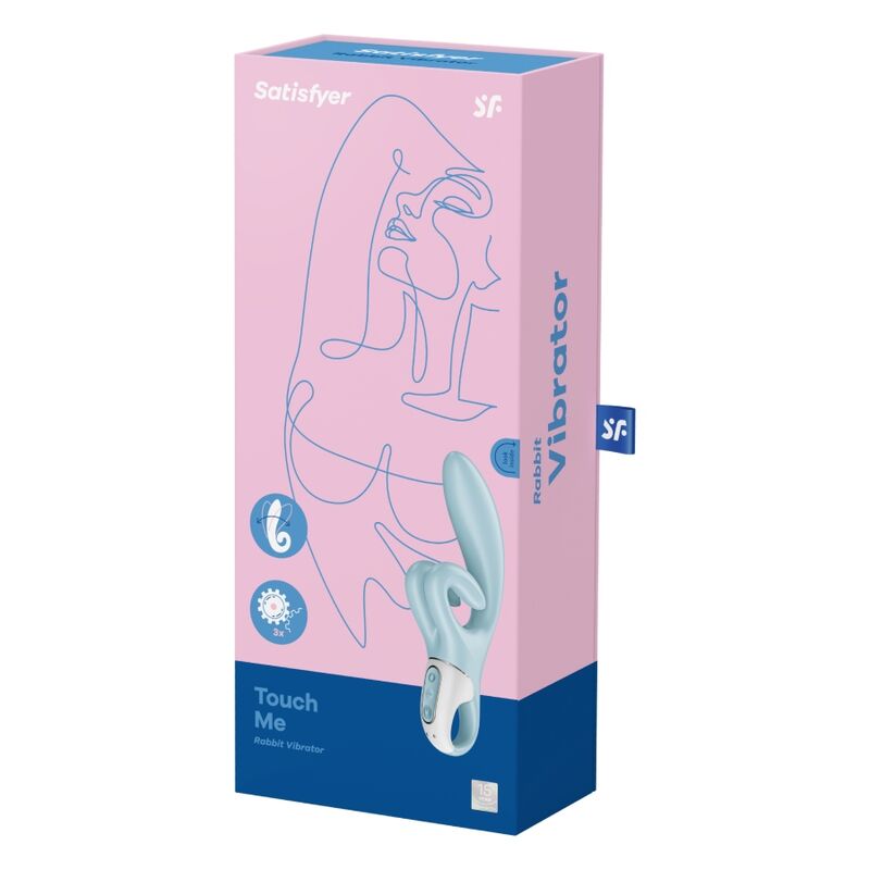 SATISFYER - TOUCH ME VIBRATORE RABBIT AZZURRO