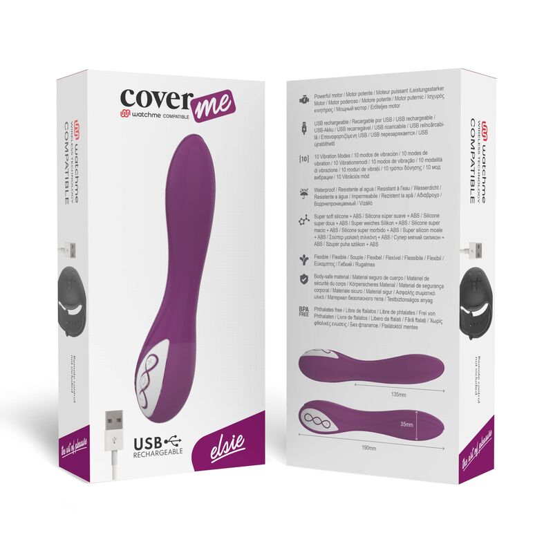 COVERME - ELSIE VIBRATORE COMPATIBILE CON LA TECNOLOGIA WIRELESS WATCHME