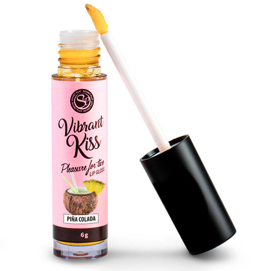 SECRETPLAY - VIBRANT KISS GEL LUCIDALABBRA VIBRANTE AROMA PIÑA COLADA 