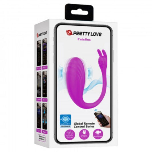 PRETTY LOVE - CATALINA VIBRATORE INDOSSABILE CON APP LONG DISTANCE LILLA