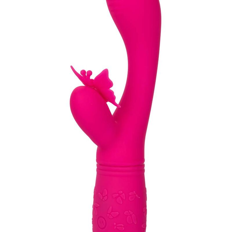 VIBRATORE CON STIMOLATORE BUTTERFLY KISS FLUTTER ROSA