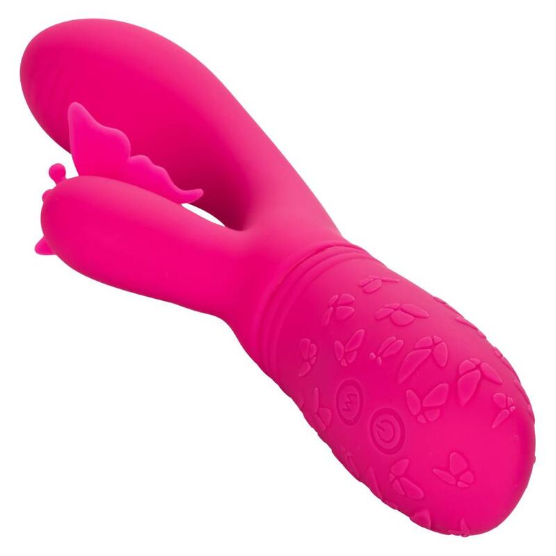 VIBRATORE CON STIMOLATORE BUTTERFLY KISS FLUTTER ROSA