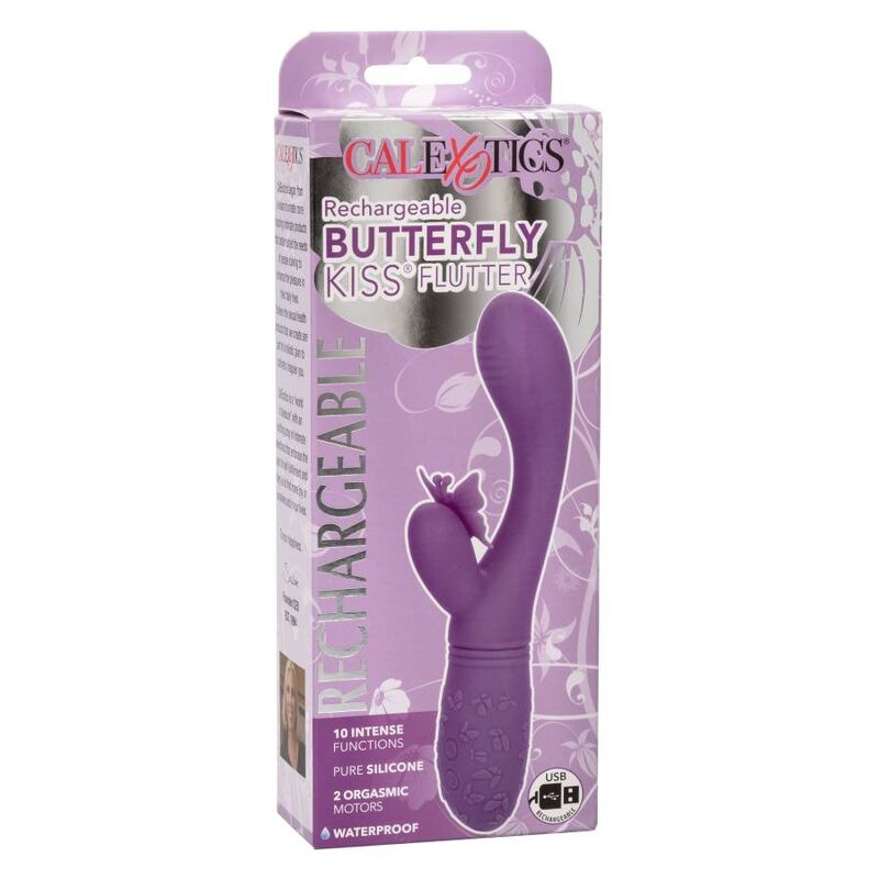 VIBRATORE CON STIMOLATORE KISS FLUTTER VIOLA