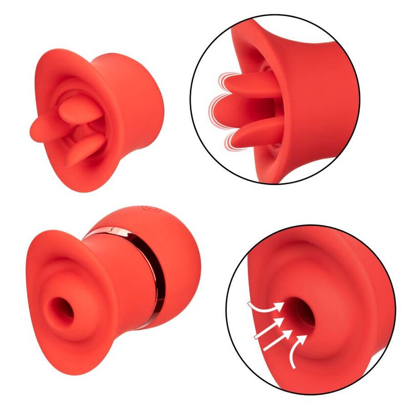 STIMOLATORE CLITORIDE CON ASPIRAZIONE E VIBRAZIONE FRENCH KISS