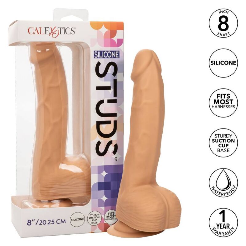 DILDO REALISTICO IN SILICONE 20,32 CM NUDE