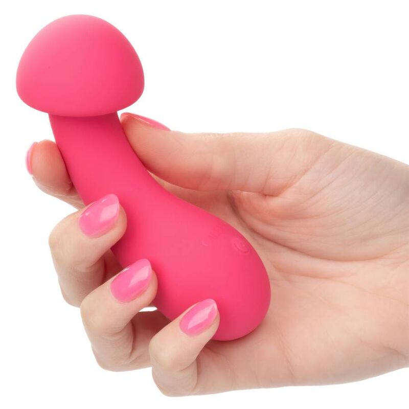 MINI VIBRATORE RICARICABILE ROSA, PUNTA FLESSIBILE, 10 MODALITÀ VIBRAZIONE