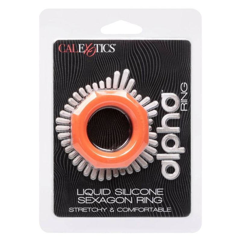 CALEXOTICS -  ALPHA SEXAGON ANELLO PENE ARANCIONE