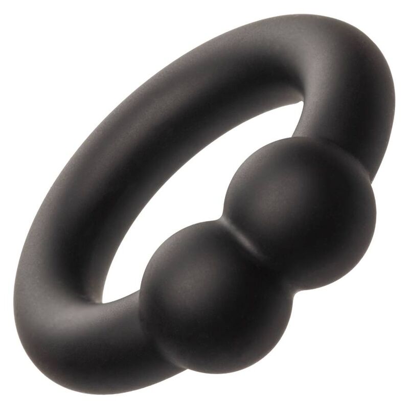ANELLO PENE IN SILICONE "ALPHA MUSCLE" NERO - CALEXOTICS