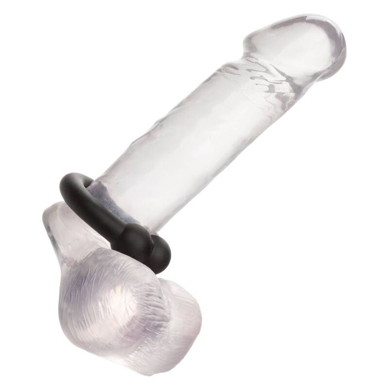ANELLO PENE IN SILICONE "ALPHA MUSCLE" NERO - CALEXOTICS