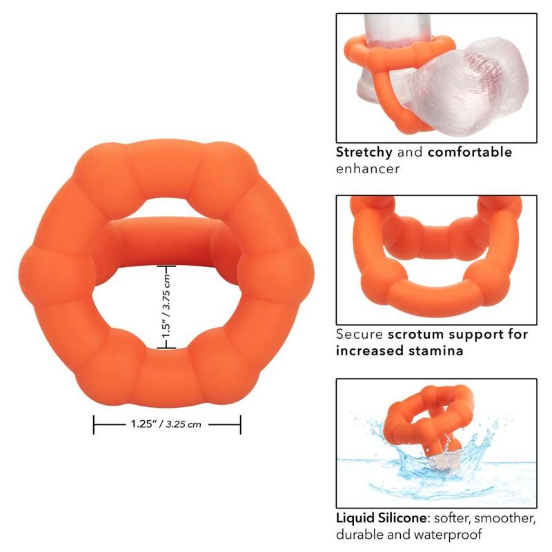 CALEXOTICS - ALPHA ALL STAR ANELLO PENE ARANCIONE