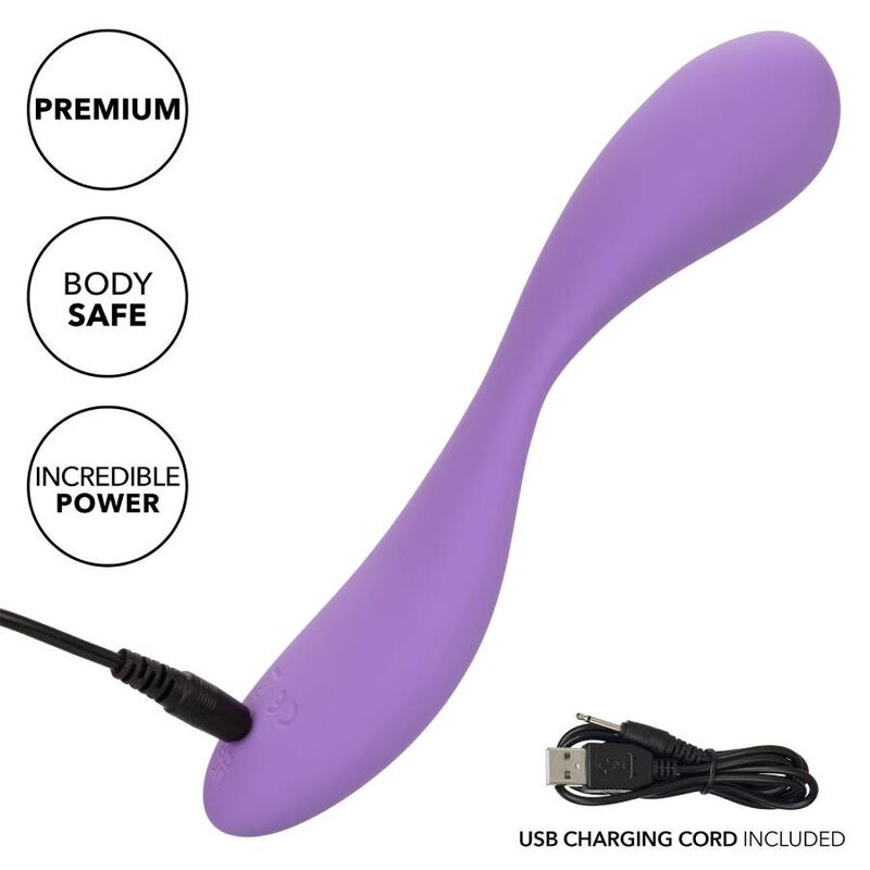 VIBRATORE FLESSIBILE RICARICABILE, 10 FUNZIONI DI VIBRAZIONE, SILICONE LIQUIDO MORBIDO