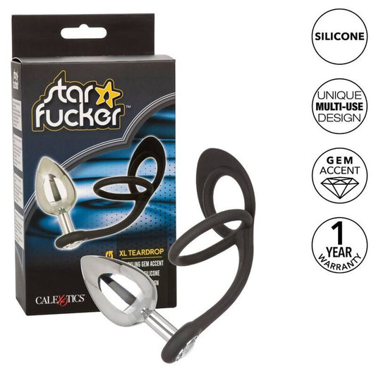 CALEXOTICS - STAR FUCKER XL TEARDROP PLUG ANELLO PENE CON PLUG