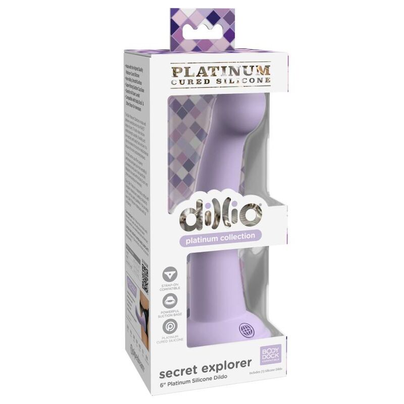 DILLIO - SECRET EXPLORER DILDO 15,24 CM VIOLA