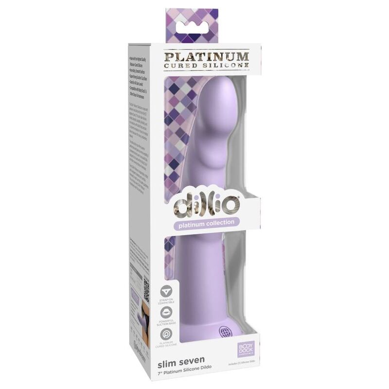 DILLIO - SLIM SEVEN DILDO 17,78 CM VIOLA
