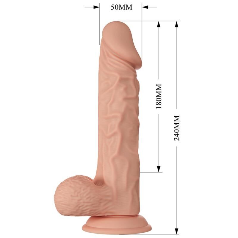 DILDO REALISTICO FLESSIBILE BEAUTIFUL ENCOUNTER BURAQ 24 CM NUDE