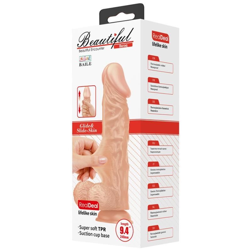 BAILE - BEAUTIFUL ENCOUNTER BURAQ  DILDO REALISTICO FLESSIBILE 24 CM