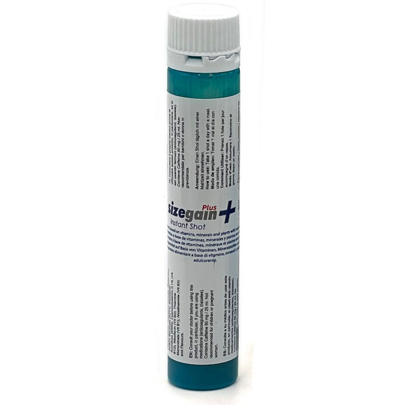 COSMETICS 500 - SIZEGAIN PLUS INSTANT SHOT INTEGRATORE PER AUMENTARE LA LIBIDO E VIRILITA' 5 UNITÀ
