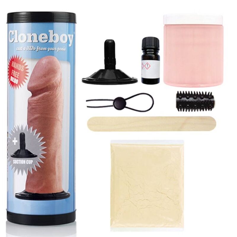 CLONEBOY - KIT CLONATORE DEL PENE E DILDO CON VENTOSA ROSA