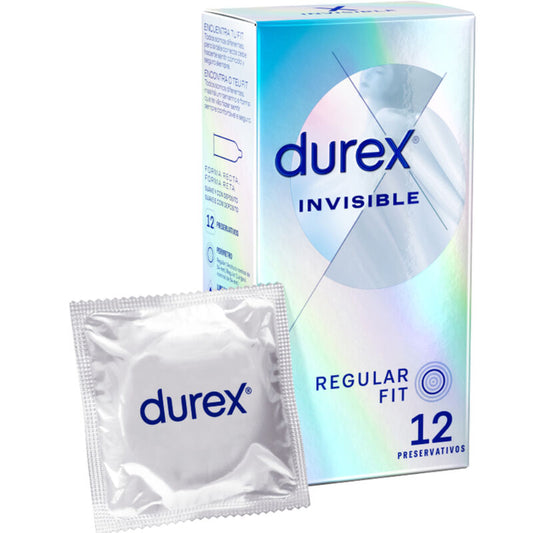 DUREX  INVISIBILE EXTRA THIN - PRESERVATIVI  EXTRA SOTTILI 12 UNITÀ