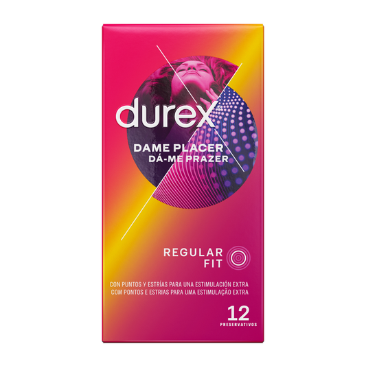 DUREX GIVE ME PLEASURE- PRESERVATIVI  12 UNITÀ