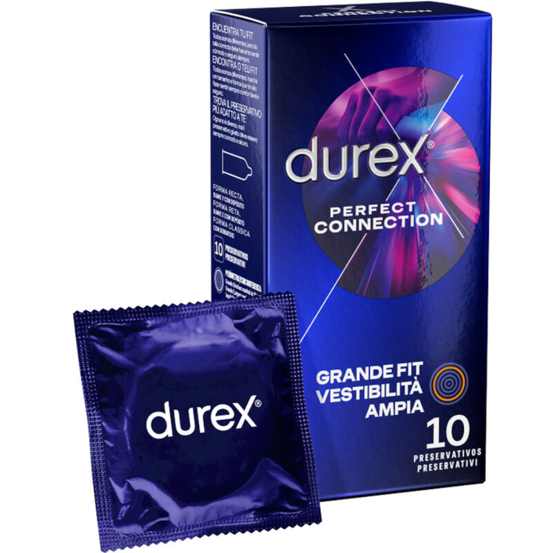 DUREX PERFECT CONNECTION - PRESERVATIVI SILICONE EXTRA LUBRIFICAZIONE 10 UNITÀ