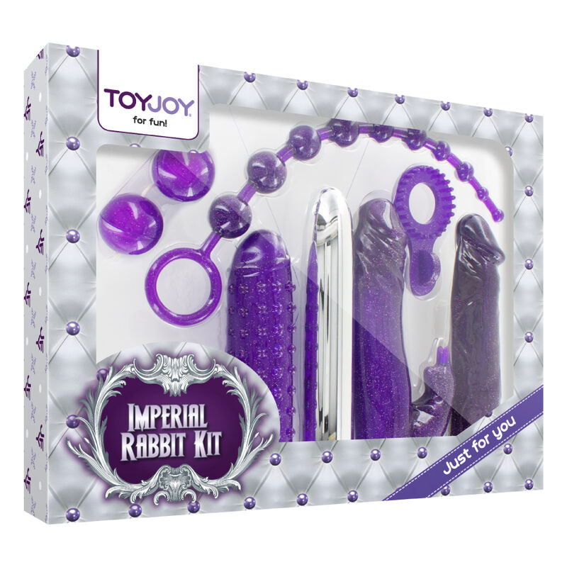 TOYJOY - IMPERIAL RABBIT KIT SEX TOYS 7 PZ VIOLA