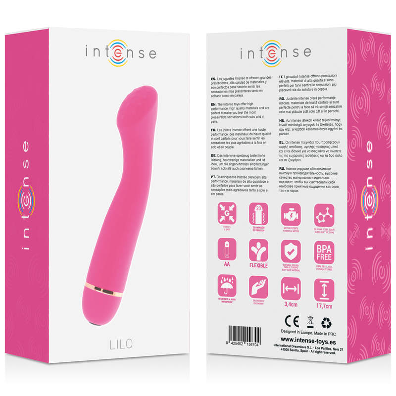 INTENSE - LILO VIBRATORE 20 VELOCITÀ IN SILICONE ROSA