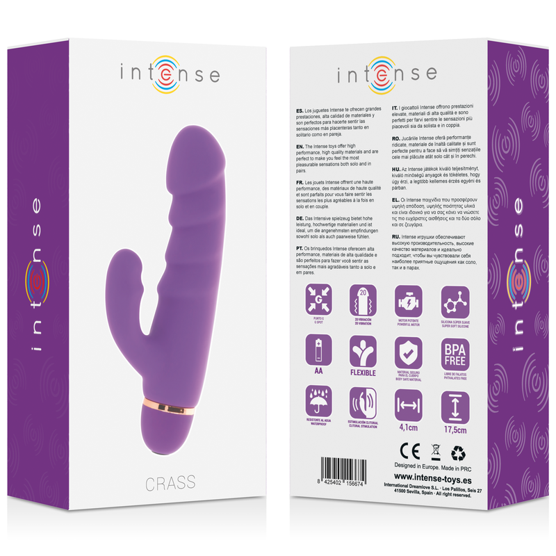 INTENSE - CRASS VIBRATORE 20 VIBRAZIONI SILICONE LILLA