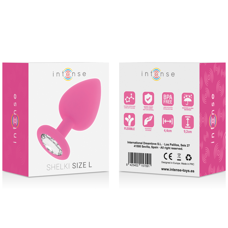 INTENSE - SHELKI  PLUG ANALE  MISURA L FUCSIA