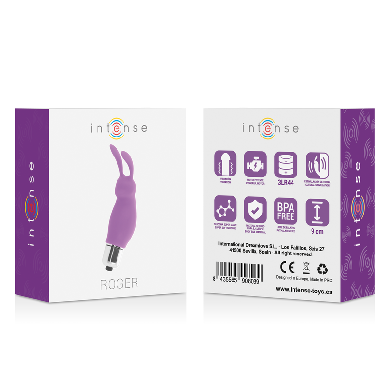 INTENSE - ROGER MINI VIBRATORE RABBIT  LILLA
