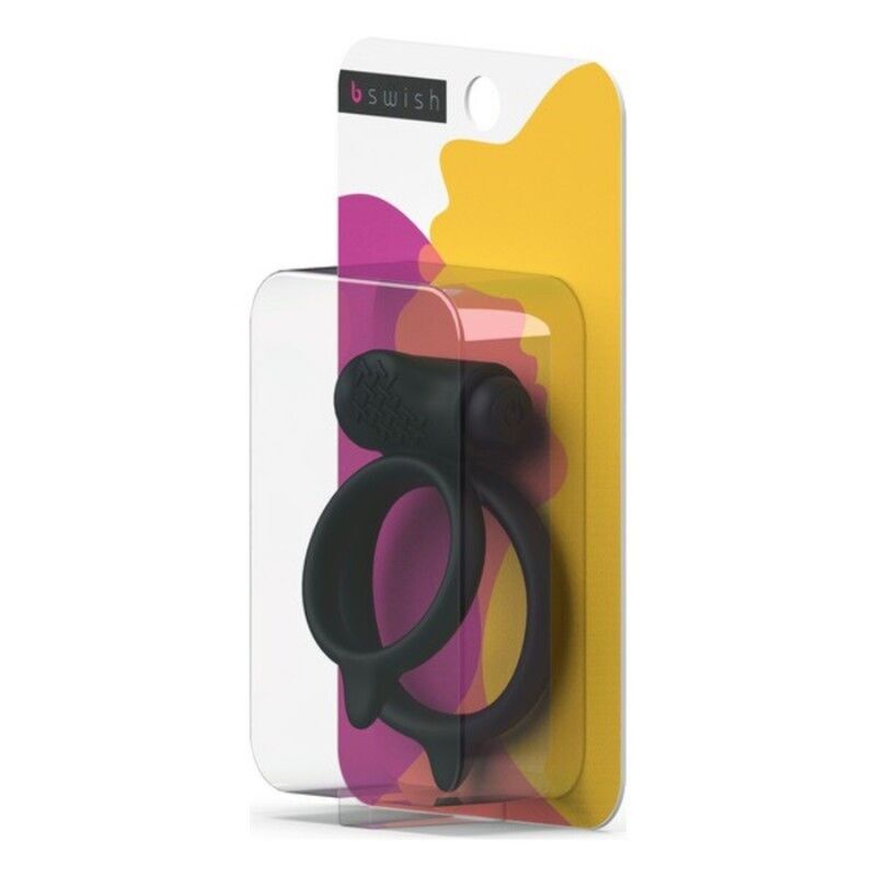 ANELLO PENE VIBRANTE BCHARMED BASIC PLUS NERO