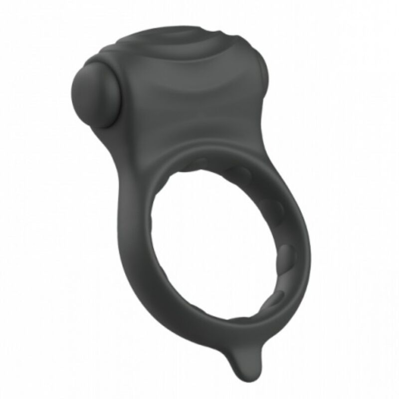 ANELLO PENE VIBRANTE NERO, 5 FUNZIONI VIBRAZIONE, SILICONE MEDICALE
