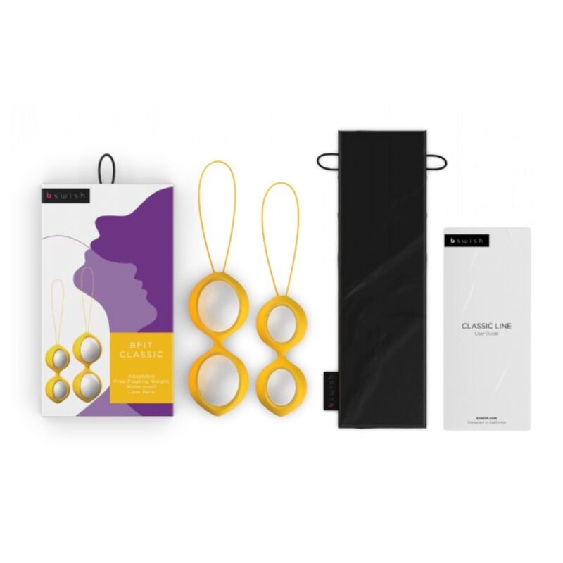 B SWISH - BFIT  PALLINE ALLENAMENTO PELVICO 4 PESI GIALLO
