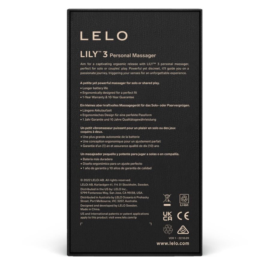 LELO - LILY 3 MASSAGGIATORE INTIMO VIOLA