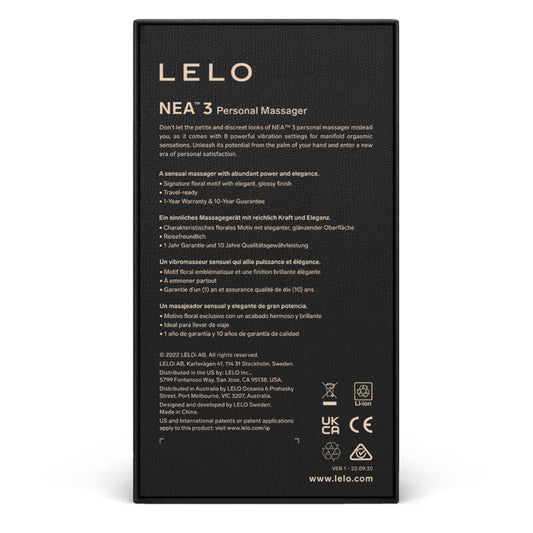 LELO - NEA 3 MASSAGGIATORE DI COPPIA DESIGN COMPATTO IN SILICONE