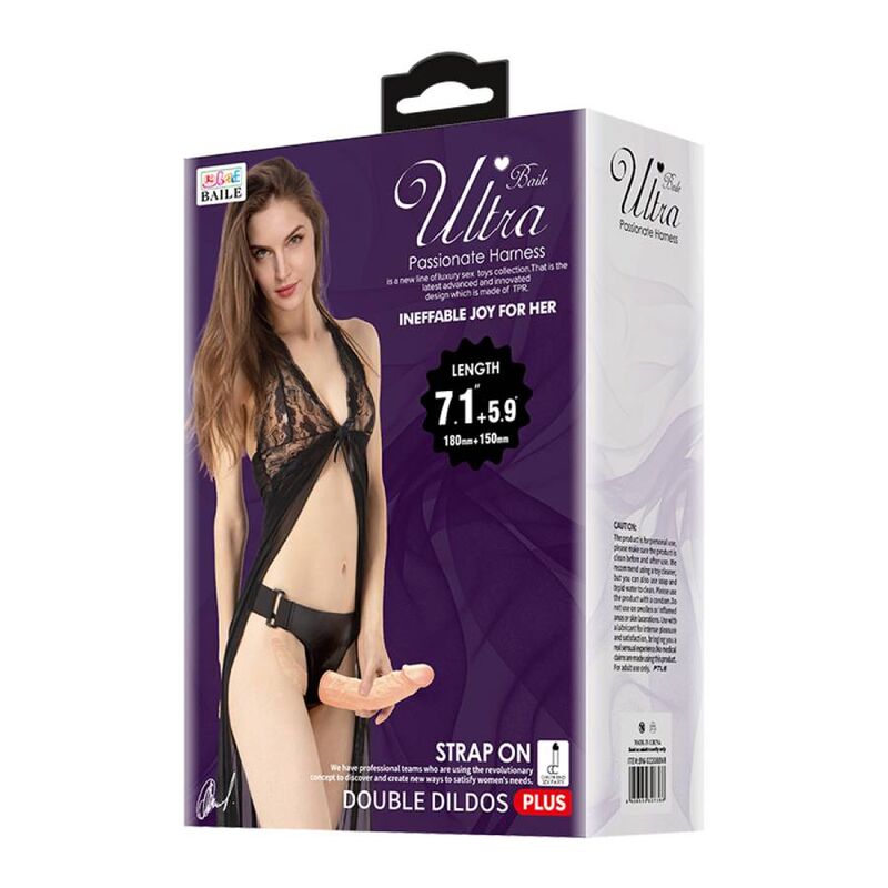 BAILE - ULTRA PASSIONATE HARNESS CON DILDO DOPPIO