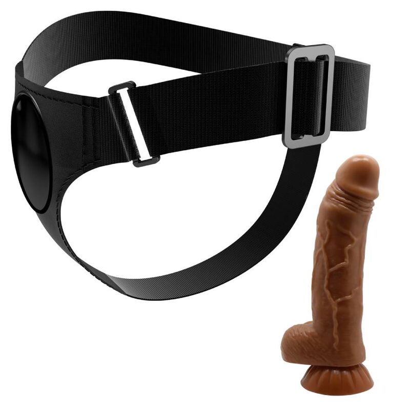 PRETTY LOVE - HARNESS SLIP UNIVERSALE MICHEAL CON DILDO 20 CM CARAMEL