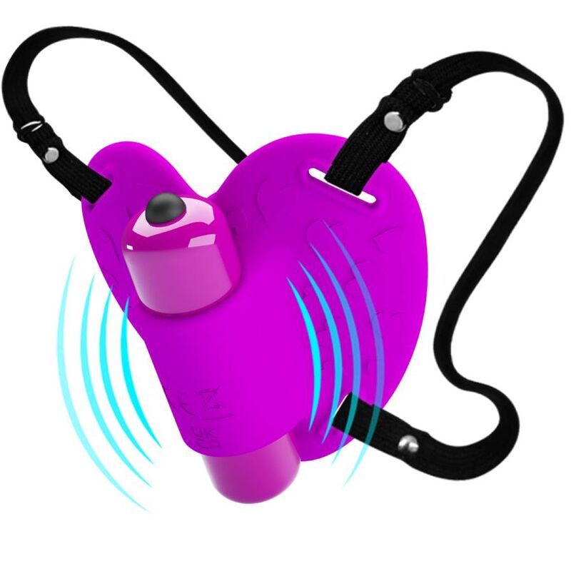 PRETTY LOVE - MASSAGGIATORE CLITORIDEO HEARTBEAT  10 FUNZIONI VIOLA
