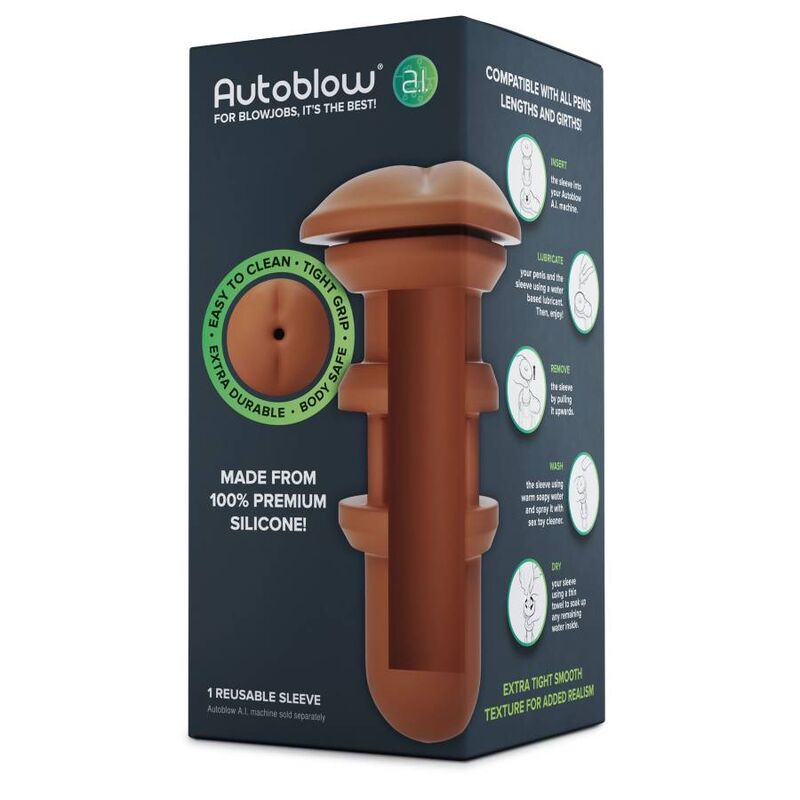 AUTOBLOW -AI  MANICOTTO INTERCAMBIABILE CON ANO MULATTO