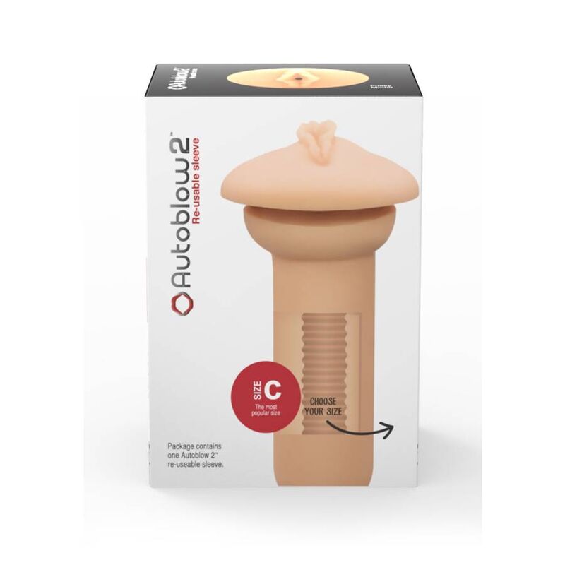 AUTOBLOW 2 -  MANICOTTO  CON VAGINA COMPATIBILE TAGLIA C