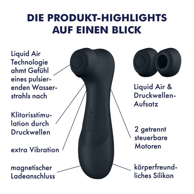SATISFYER - PRO 2 GENERATION 3 SUCCHIA CLITORIDE AIR PULSE 