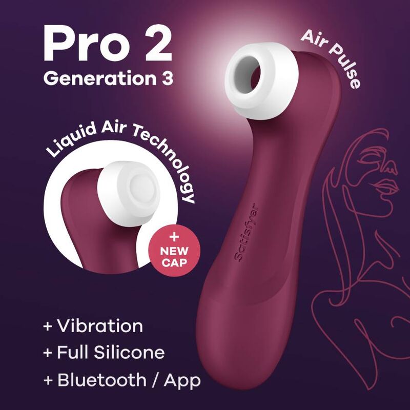 SATISFYER - PRO 2 GENERATION VIBRATORE SUCCHIA CLIRTORIDE CON BLUETOOTH E APP