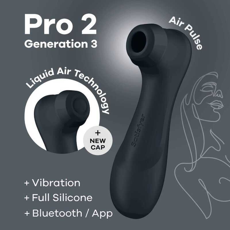 SATISFYER - PRO 2 GENERATION VIBRATORE SUCCHIA CLIRTORIDE CON BLUETOOTH E APP