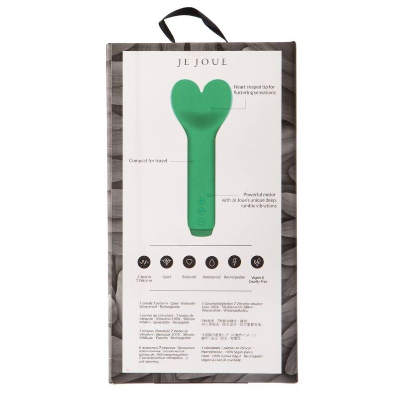 JE JOUE - AMOUR  VIBRATORE CON PUNTA A CUORE VERDE