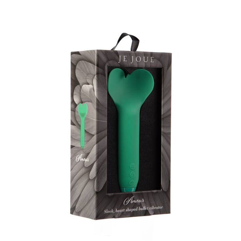 JE JOUE - AMOUR  VIBRATORE CON PUNTA A CUORE VERDE