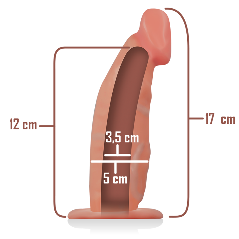 INTENSE - HARNESS CAVO CON DILDO 18 X 3,5 CM