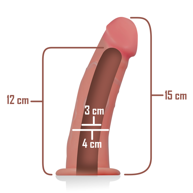 INTENSE - HARNESS CAVO CON DILDO 16 X 3 CM