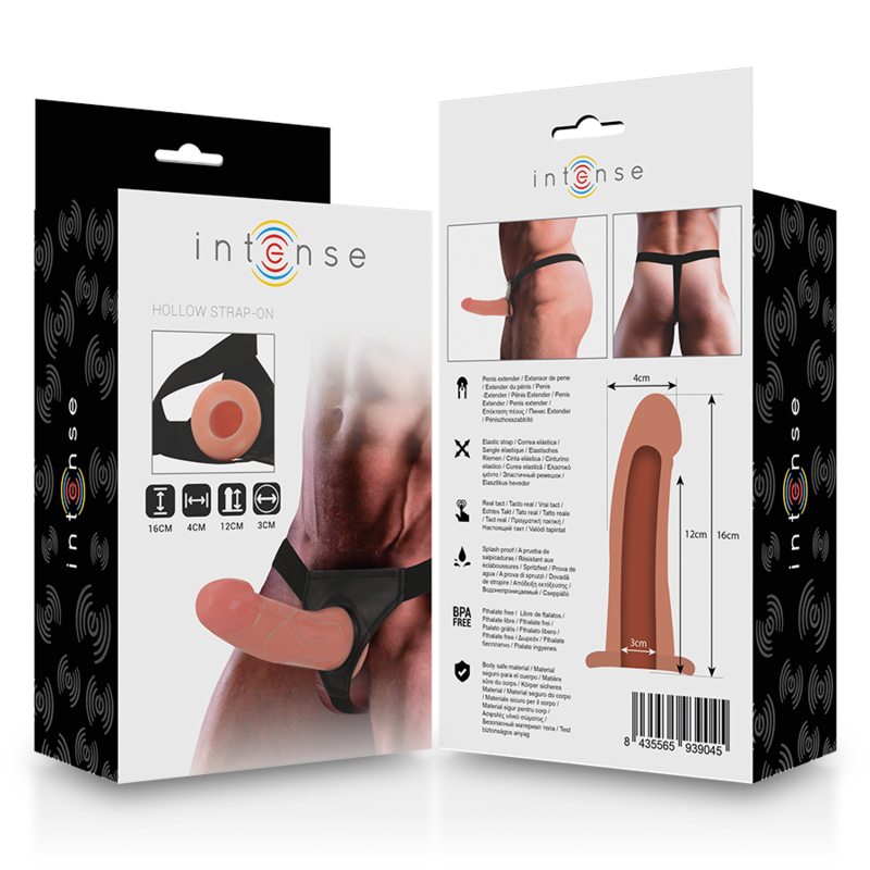 INTENSE - HARNESS CAVO CON DILDO 16 X 3 CM