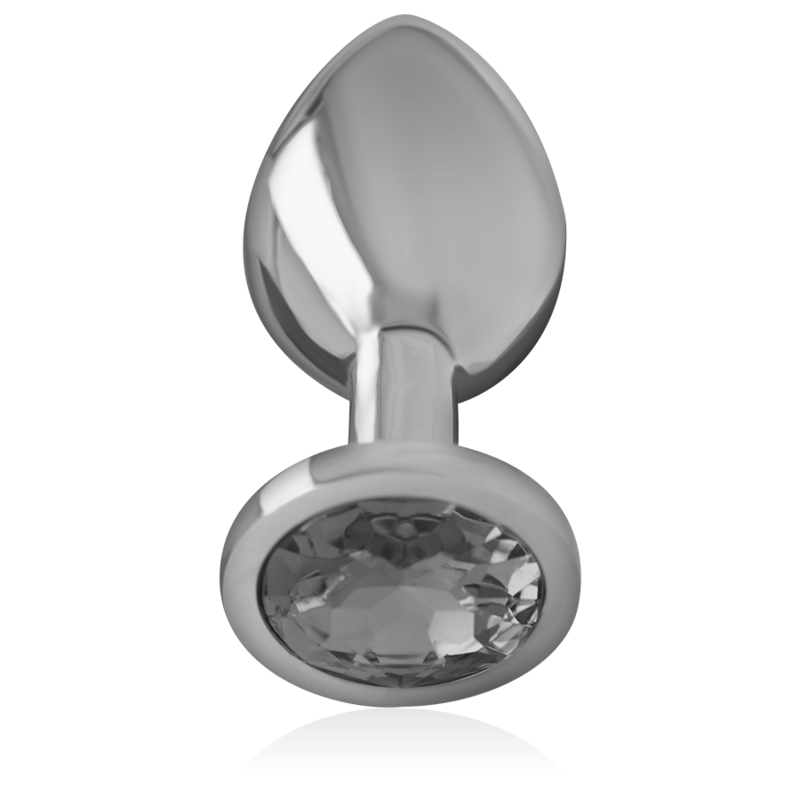 PLUG ANALE IN ALLUMINIO CON CRISTALLO, DESIGN GLAMOUR, TAGLIA S
