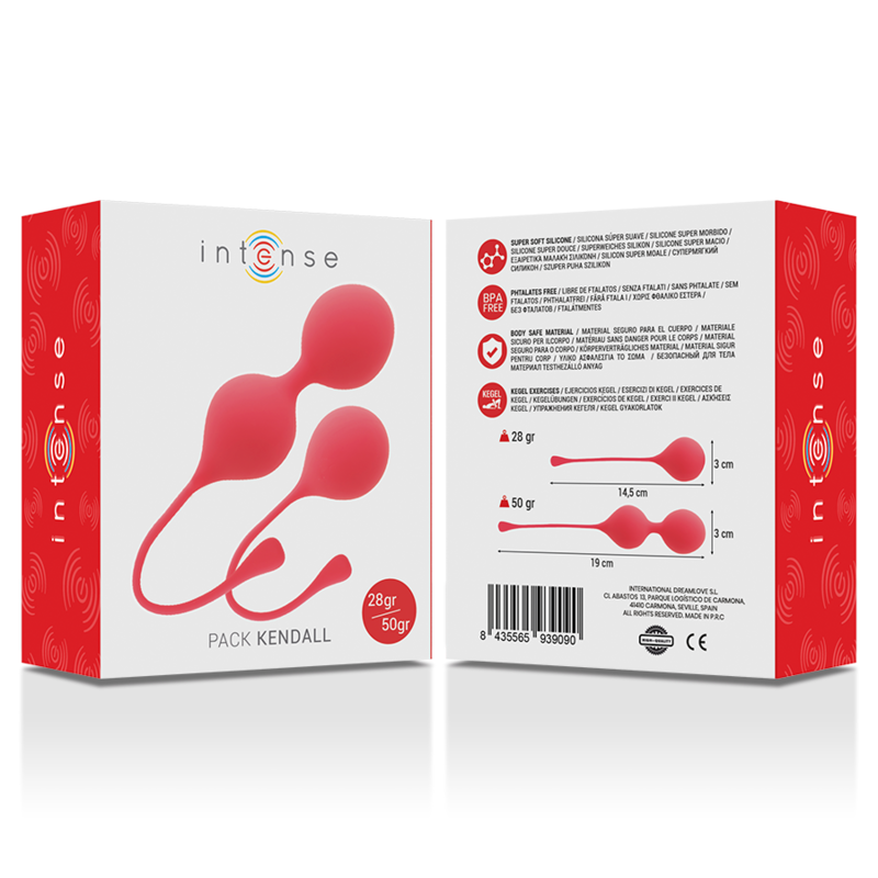 INTENSE - KENDALL SET PALLINE DI KEGEL ROSSO